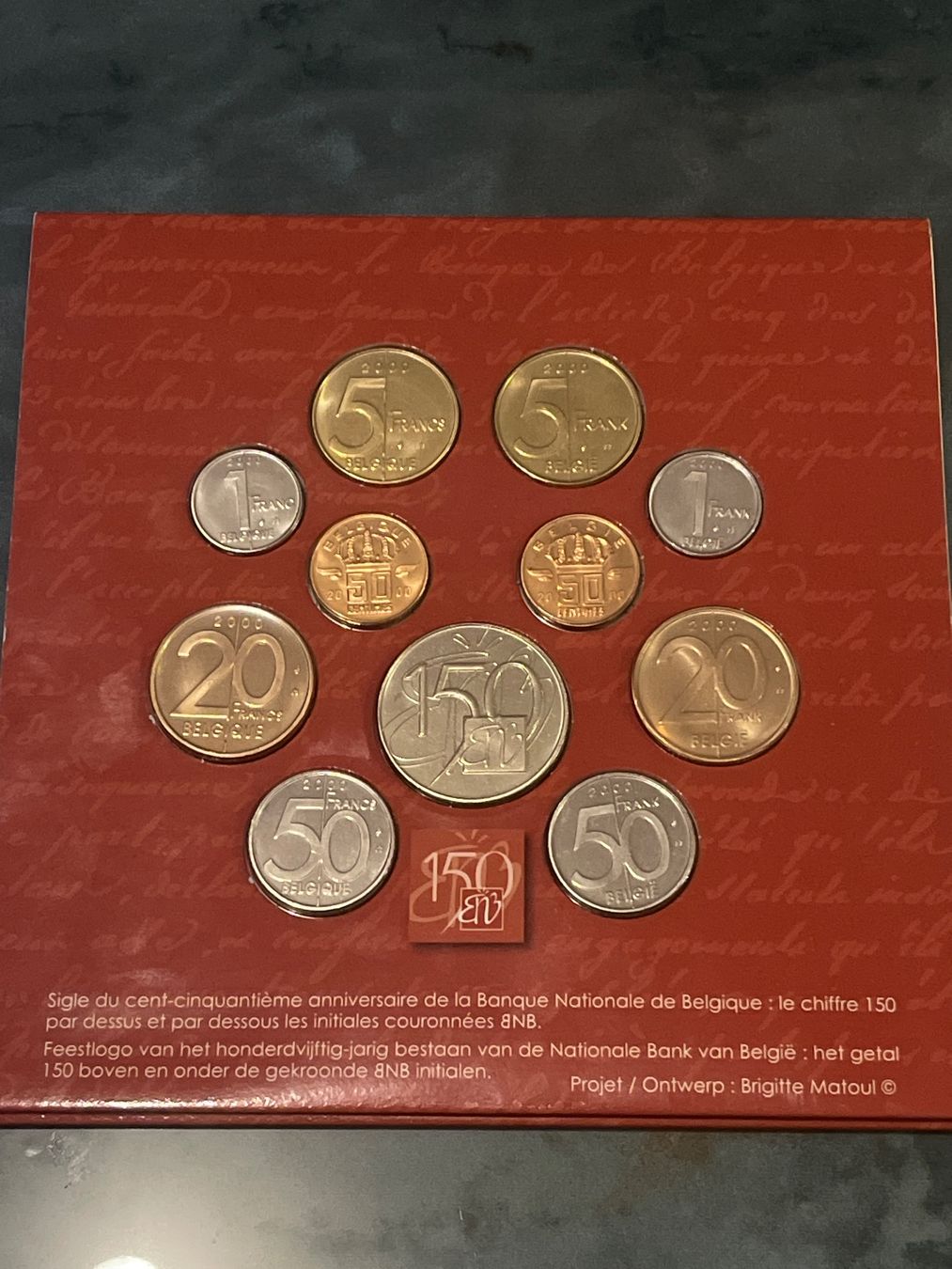 Tutti le monete: Belgien 2000 offizieller Francs Kursmünzensatz – Nuovo (secondo la descrizione) da Zweidlen venduto da EuroCoins 2