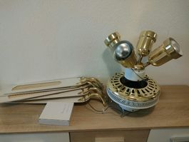 Deckenventilator mit Beleuchtung gold weiss gebraucht