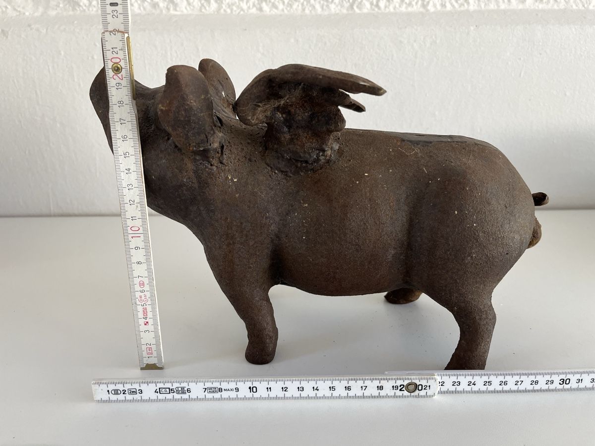 Figuren: grosses, schweres, fliegendes Schwein / Gusseisen – Gebraucht aus Wetzikon ZH von seli03 9