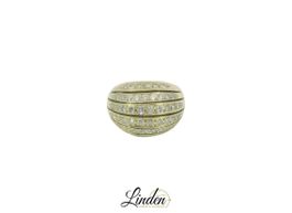 18K Gelbgold Ring 12,7g mit 50 Diamanten