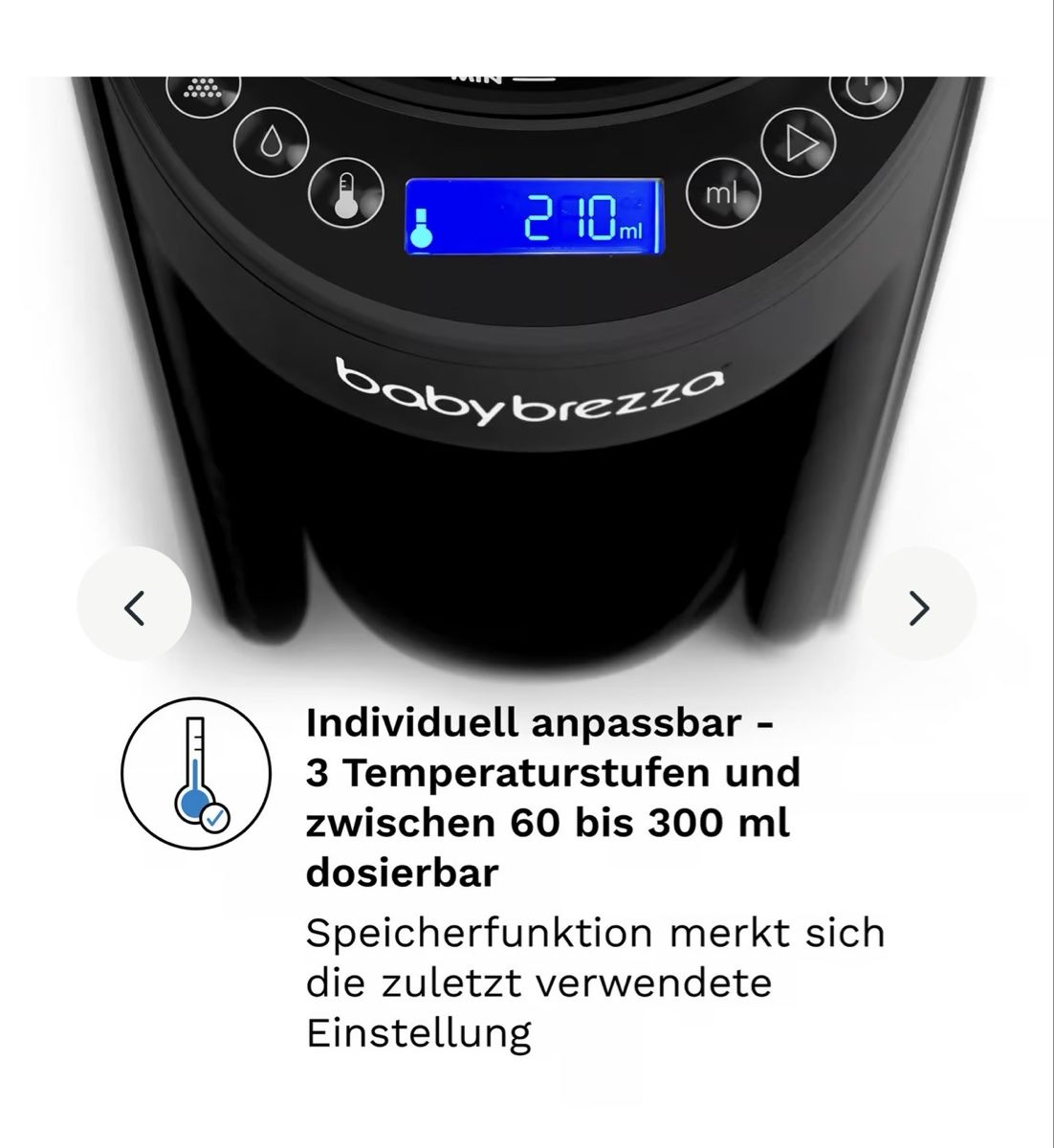 Baby Brezza Pasti del neonato: Flaschenzubereiter Formula Pro Advanced Schwarz – Usato da Kreuzlingen venduto da AG1008 3