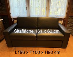 Hochwertiges Lederausziehsofa zu verkaufen