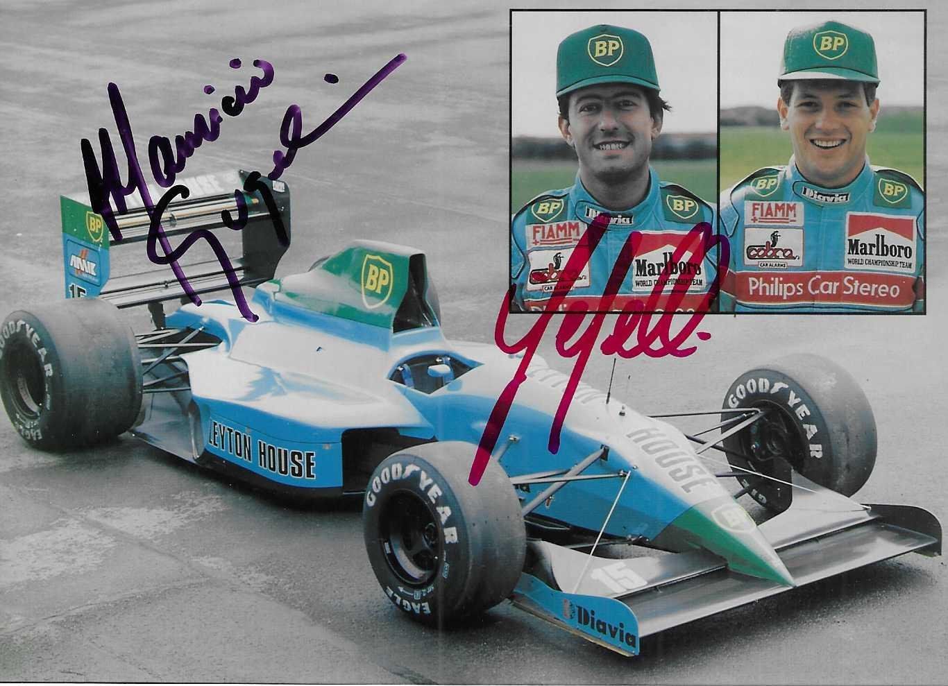 Autogramme: Capelli/Gugelmin, March 1989, original signiert! – Gebraucht aus Grünenmatt von F1Racing-Switzerland