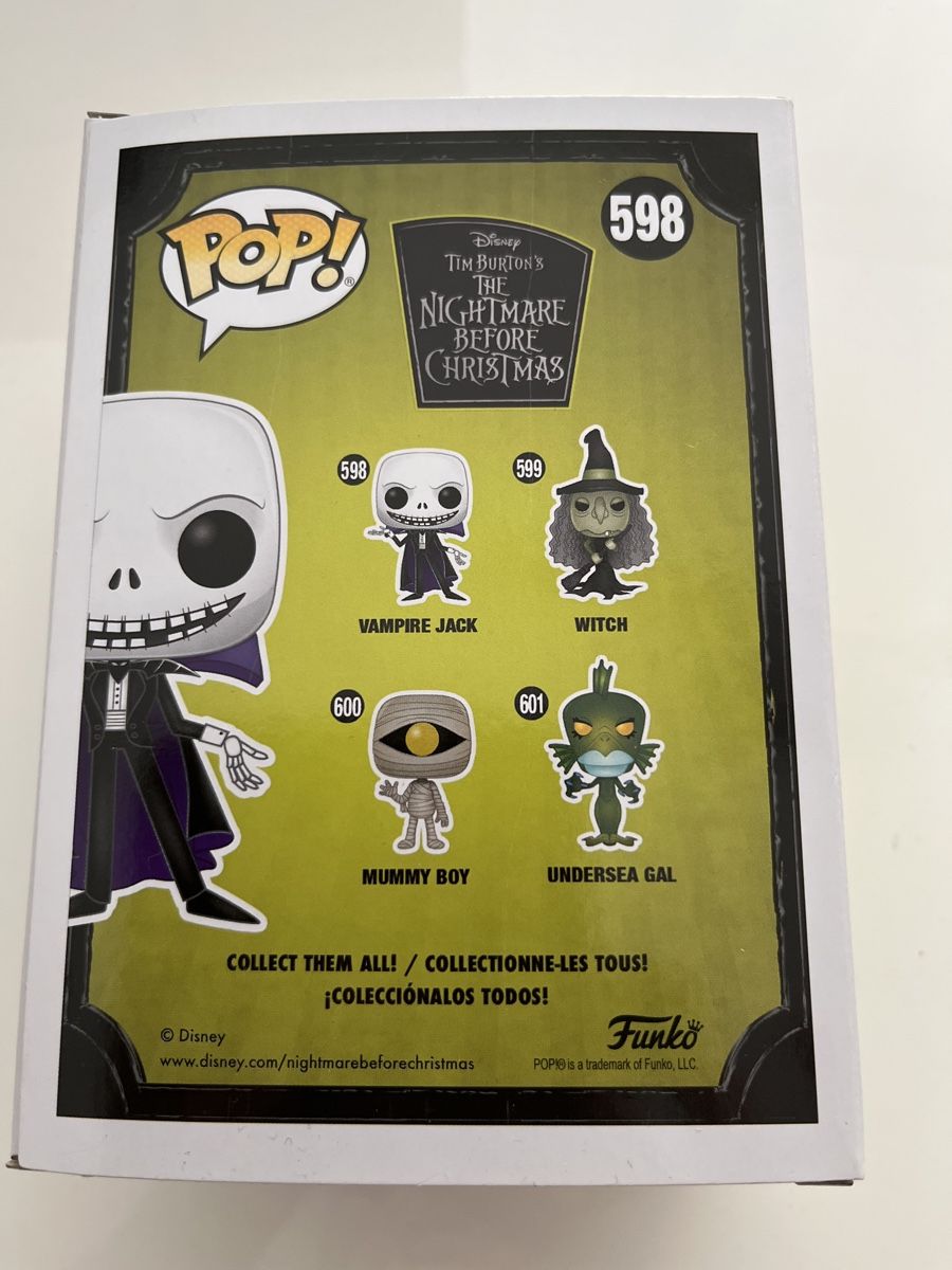 Funko Statuette: Figurine Funko Pop Vampire Jack Edition Spéciale 598 – Nuovo e nell'imballaggio originale da Yverdon-les-Bains venduto da vin_95zk 2