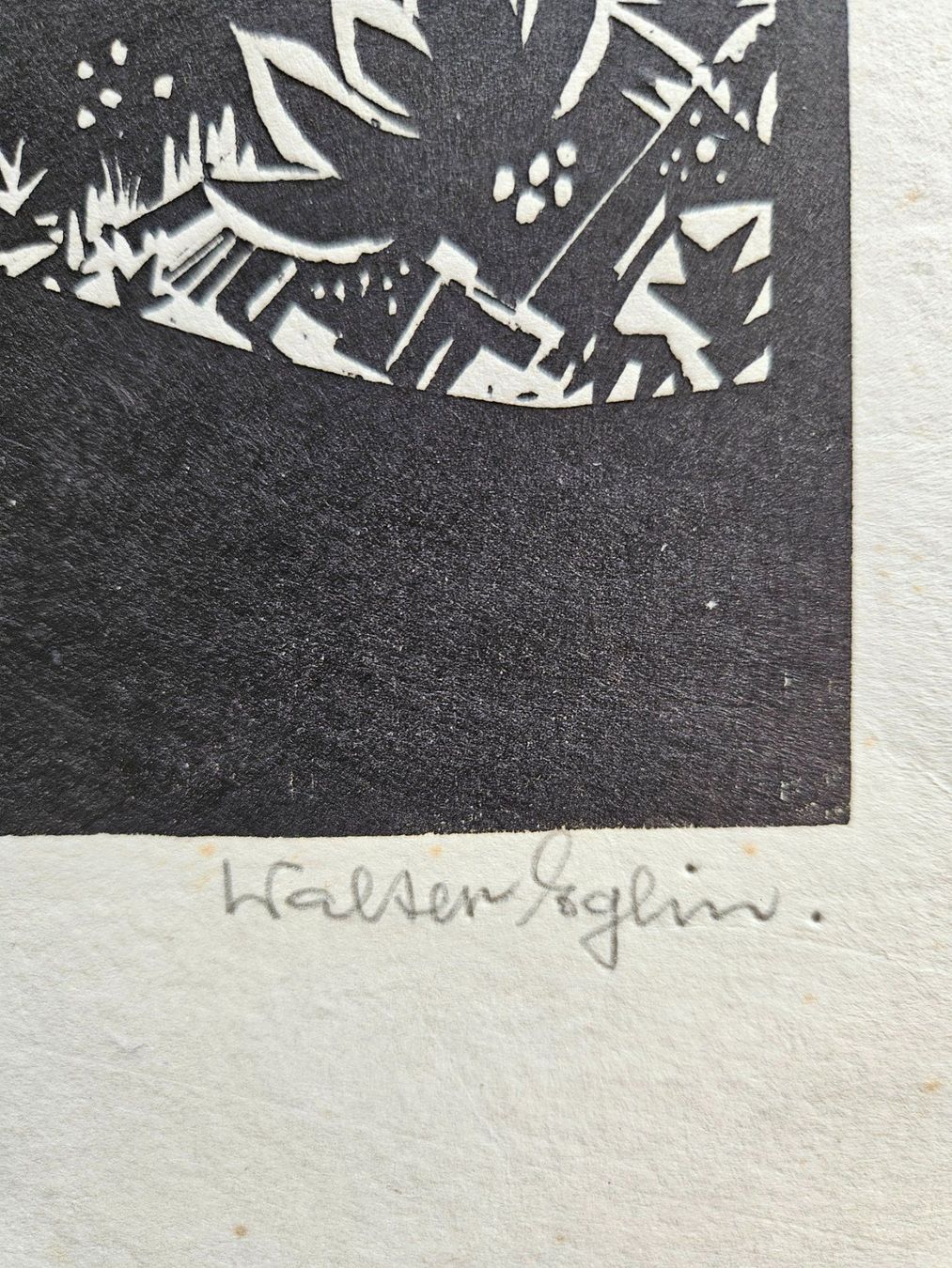 Xilografie: Walter Eglin 1895 - 1966 Holzschnitt – Usato da Wisen SO venduto da gralstrand 2