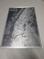 Metallbild New York City Vintage Wandbild IKEA