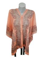 Tunika / Strandkleid / Poncho One Size Paisley