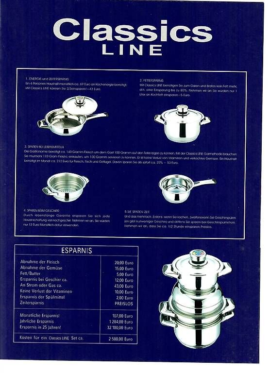Pentole: Kochtopfset Solingen Classics Line – Nuovo e nell'imballaggio originale da Kirchdorf AG venduto da MaFri07 2