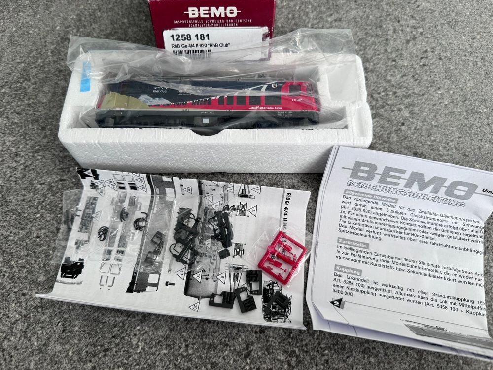 Bemo Modelleisenbahnen: Bemo 1258 181 RhB Ge 4/4 II 620 Zernez RhB Club H0m Elok – Gebraucht aus Basel von szbdsfrjs 7