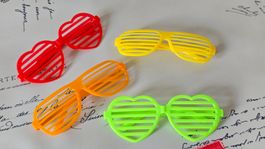 Bunte Partybrillen im 4-er Set // Festival Style