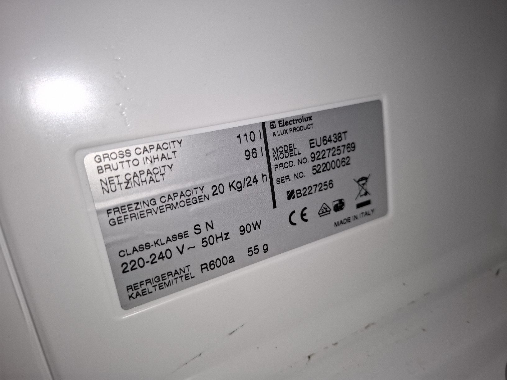 Gefrierschrank: Gefrierschrank Elektrolux 110l – Gebraucht aus Bowil von Yfazer 1