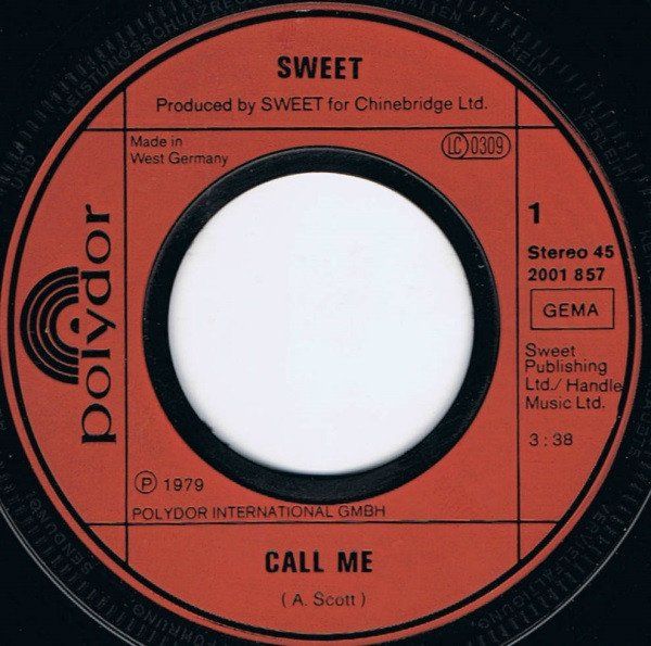 Dischi in vinile: 45 TOURS SWEET - ROCK – Usato da PORRENTRTUY venduto da RABAIS_SPORT 1