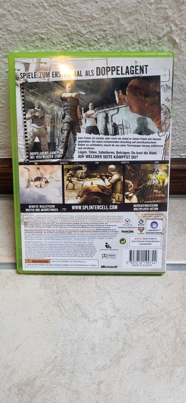 Microsoft Giochi: Xbox 360 – Splinter Cell Double Agent – Usato da Münsingen venduto da Heroism2010 1