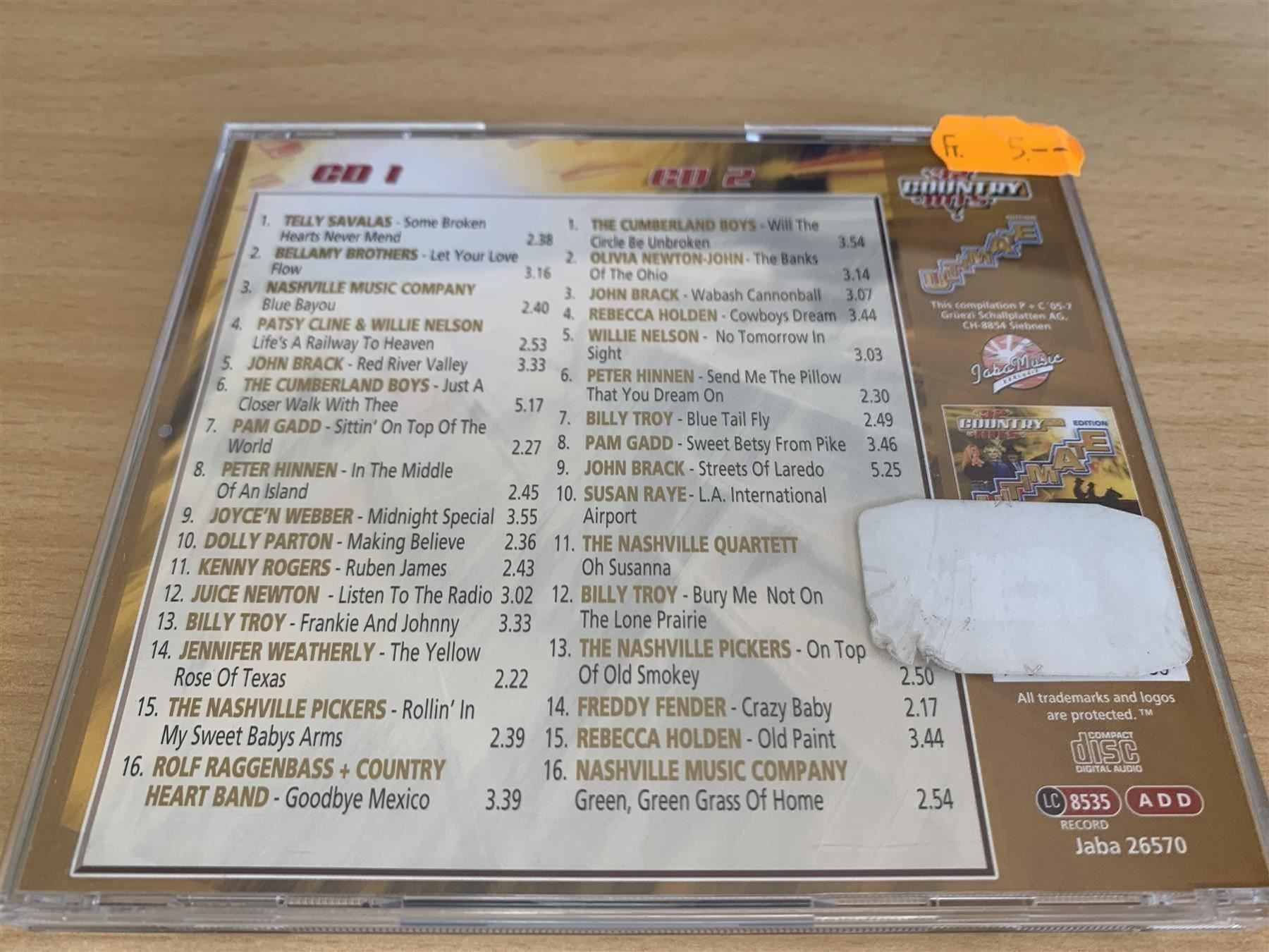 CD: Ultimate Edition 32 Country Hits - 2 CD – Usato da Rikon im Tösstal venduto da Alpenmutz 1