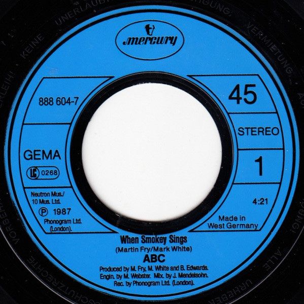 Vinyles: ABC – When Smokey Sings – D'occasion à steckborn par veckot 2