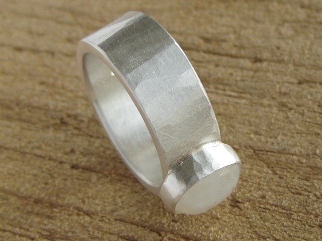 Anelli: breiter Ring Silber 999 Einzelstück Mondstein Gr. 59 – Nuovo (secondo la descrizione) da Ermatingen venduto da Decovin 5