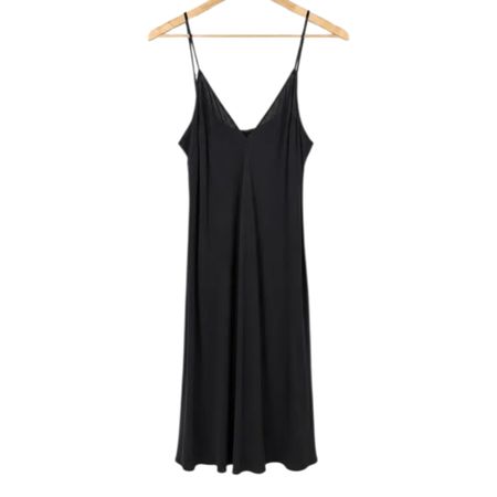 Maje Elegantes Trägerkleid Slipkleid Gr. 42 Schwarz