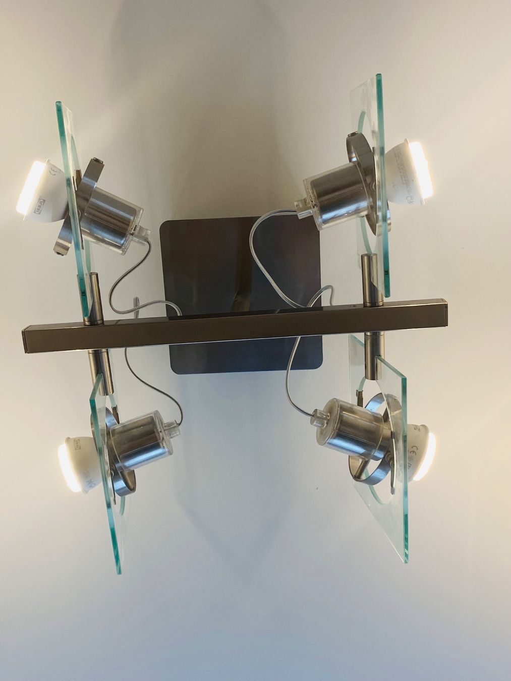 Lampadari & plafoniere: Deckenleuchte silber Edelstahl, modern 4x Leuchte – Usato da Schmerikon venduto da fra_y6pb 3