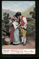 Schweizer Kinder in Appenzellertracht k