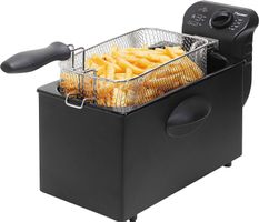 Fritteuse 3,5 Liter, 2000 Watt schwarz Pommes usw