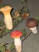 SÜSSE DEKO🍄🍄‍🟫 WALDPILZ KLAMMERN AUS HOLZ🍄‍🟫