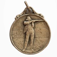 Schützenmedaille 1926 Zuchwil SO Silber n. J. Richter: 1139