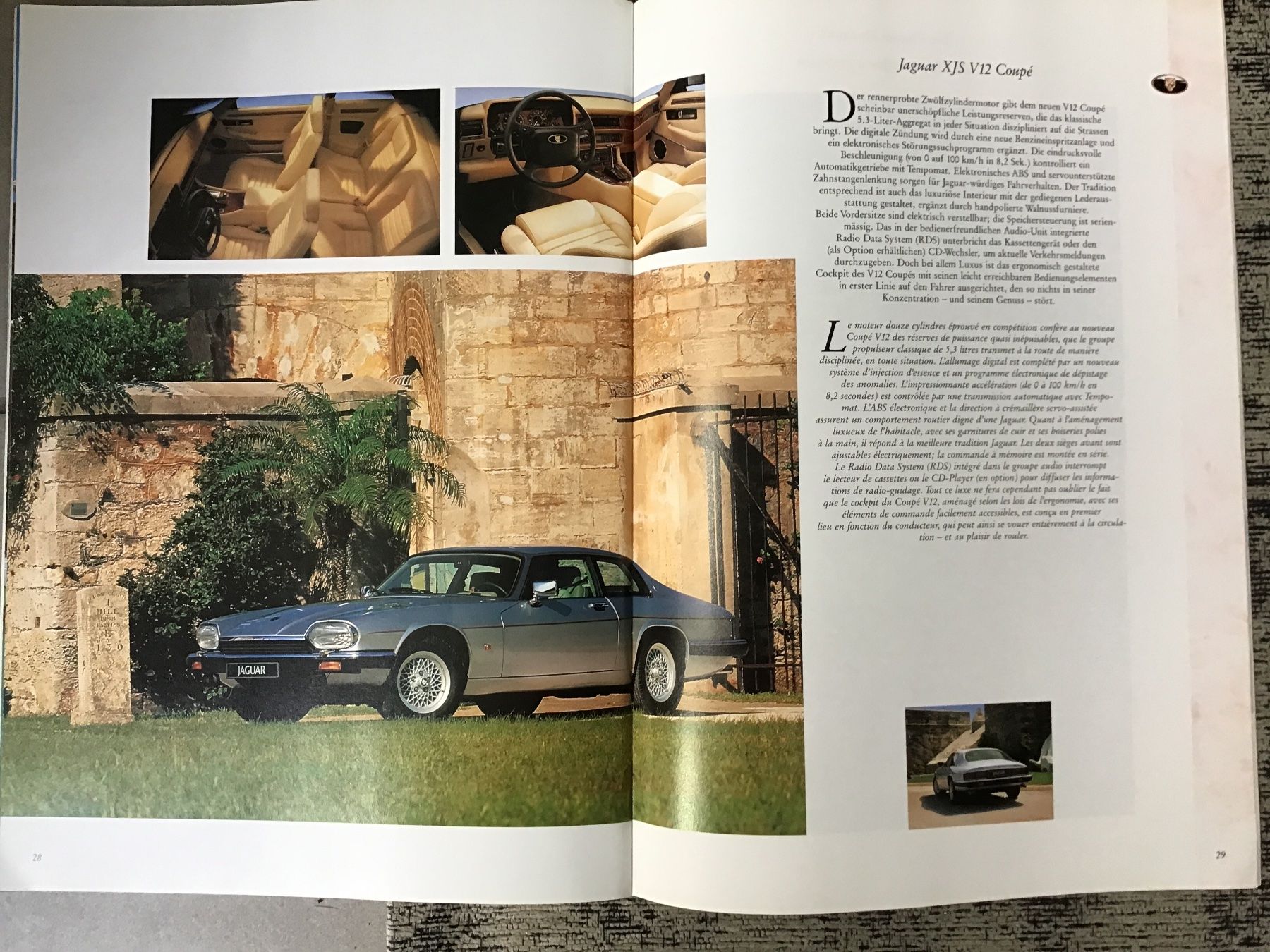 Jaguar Documenti: Jaguar Daimler XJS Verkaufsprospekt Programm ca. 1992 – Usato da Scherzingen venduto da Starseller62 6