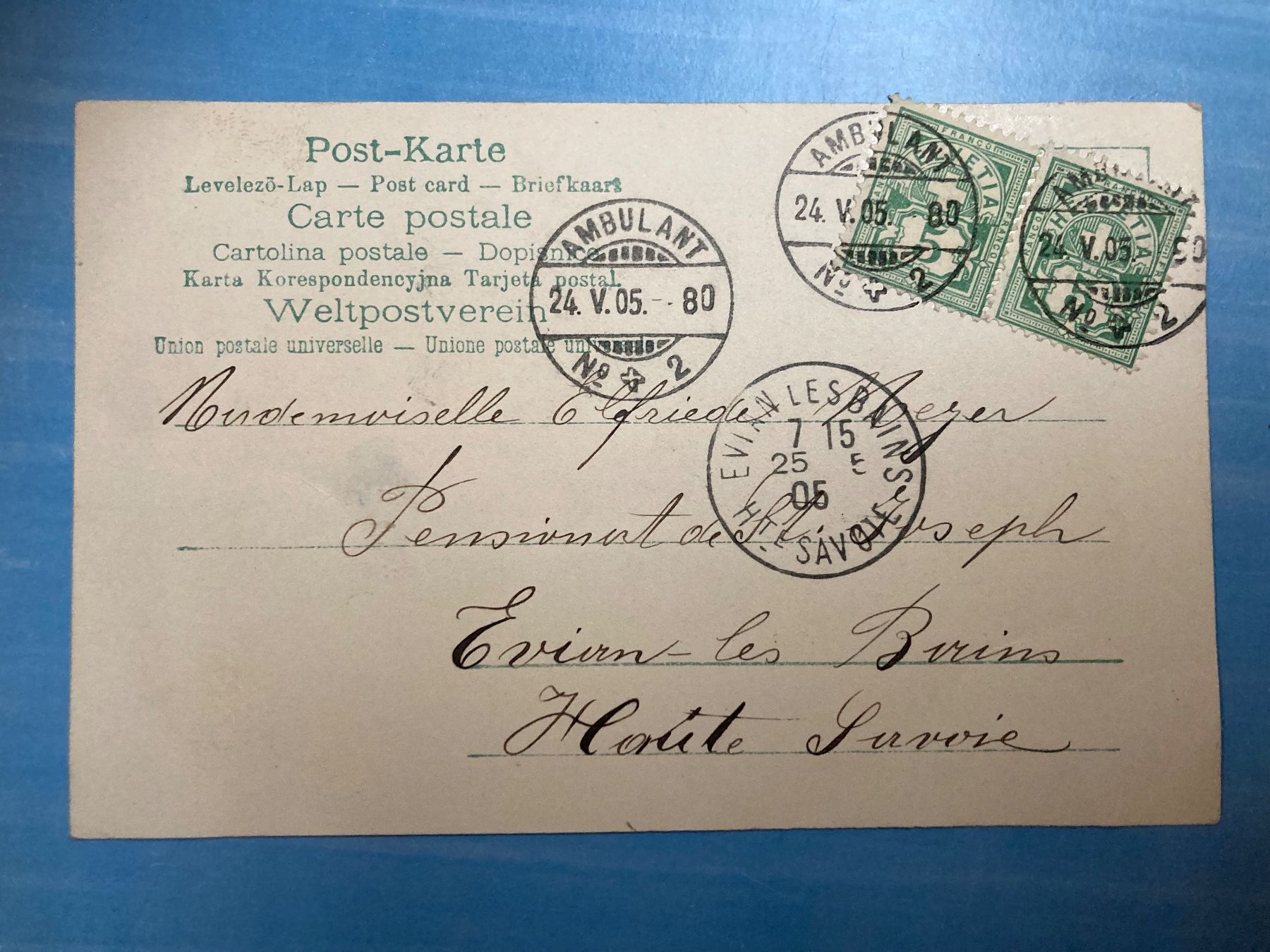 Cartoline postali: antike Postkarte - Hunde - 1905 – Usato da zürich venduto da papalapa 1