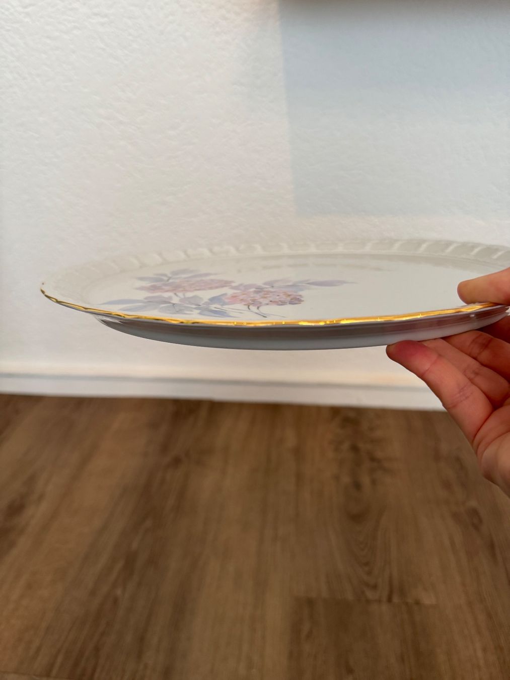 Servierplatten: Langenthal Teller Platte lila Blumen D: ca. 31cm – Gebraucht aus Fislisbach von chili2006 8