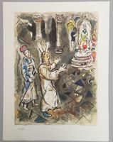 Marc Chagall Exodus – Zyklus "Moses und Aaron vor dem Pharao