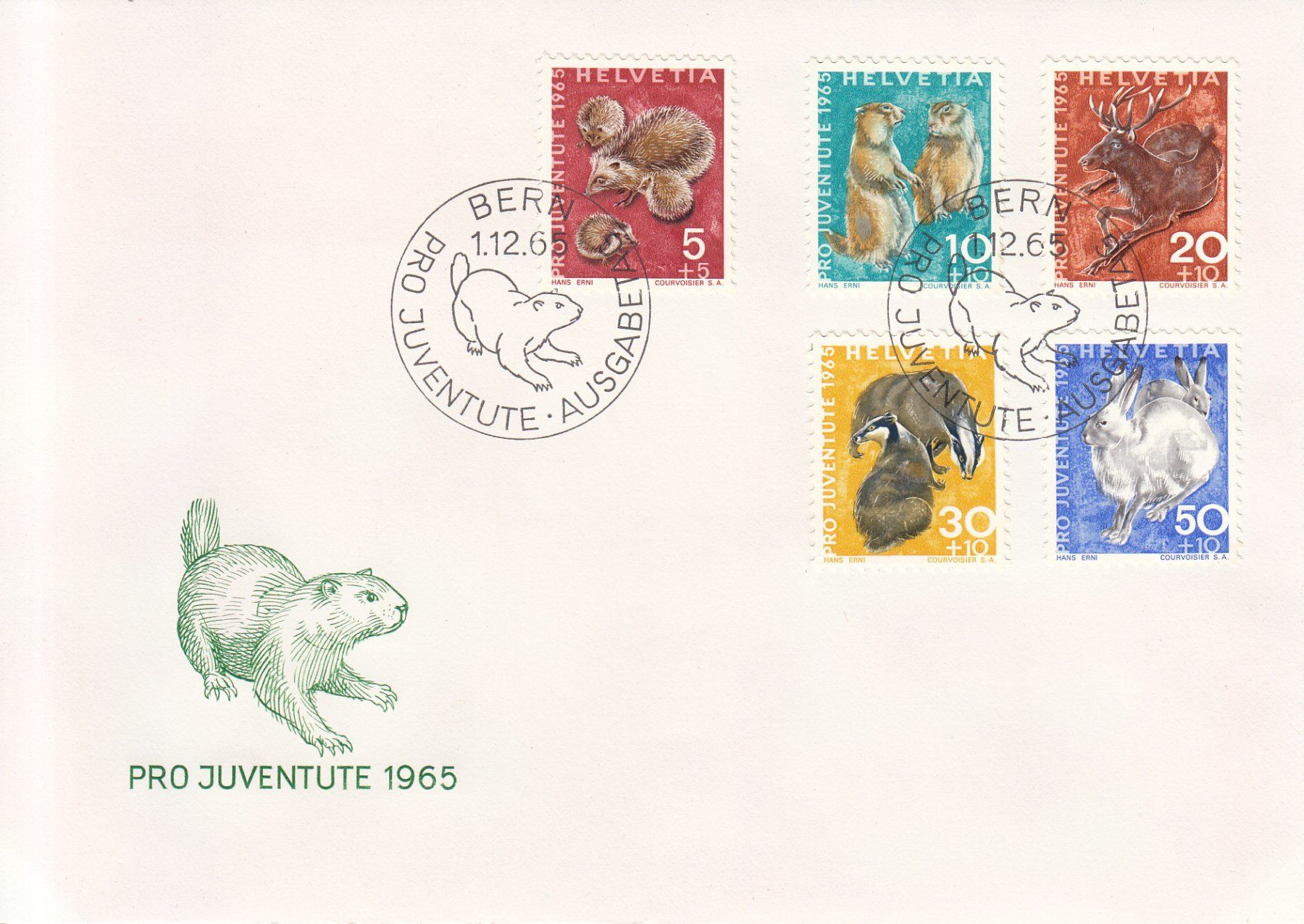Tutti i francobolli: SBK J210 - J214 FDC – Usato da Bürglen TG venduto da StampGraf