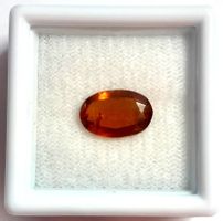 1x Grenat Hessonite  11x7 mm - Valeur 150.- Fr