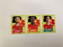 3 x Panini FIFA World Cup 2026, Belgium, BEL5, BEL10, BEL18