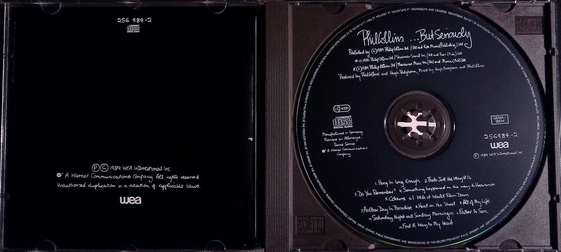 CDs: ...But Seriously - Phil Collins – Gebraucht aus Russo von JazzSammler 1