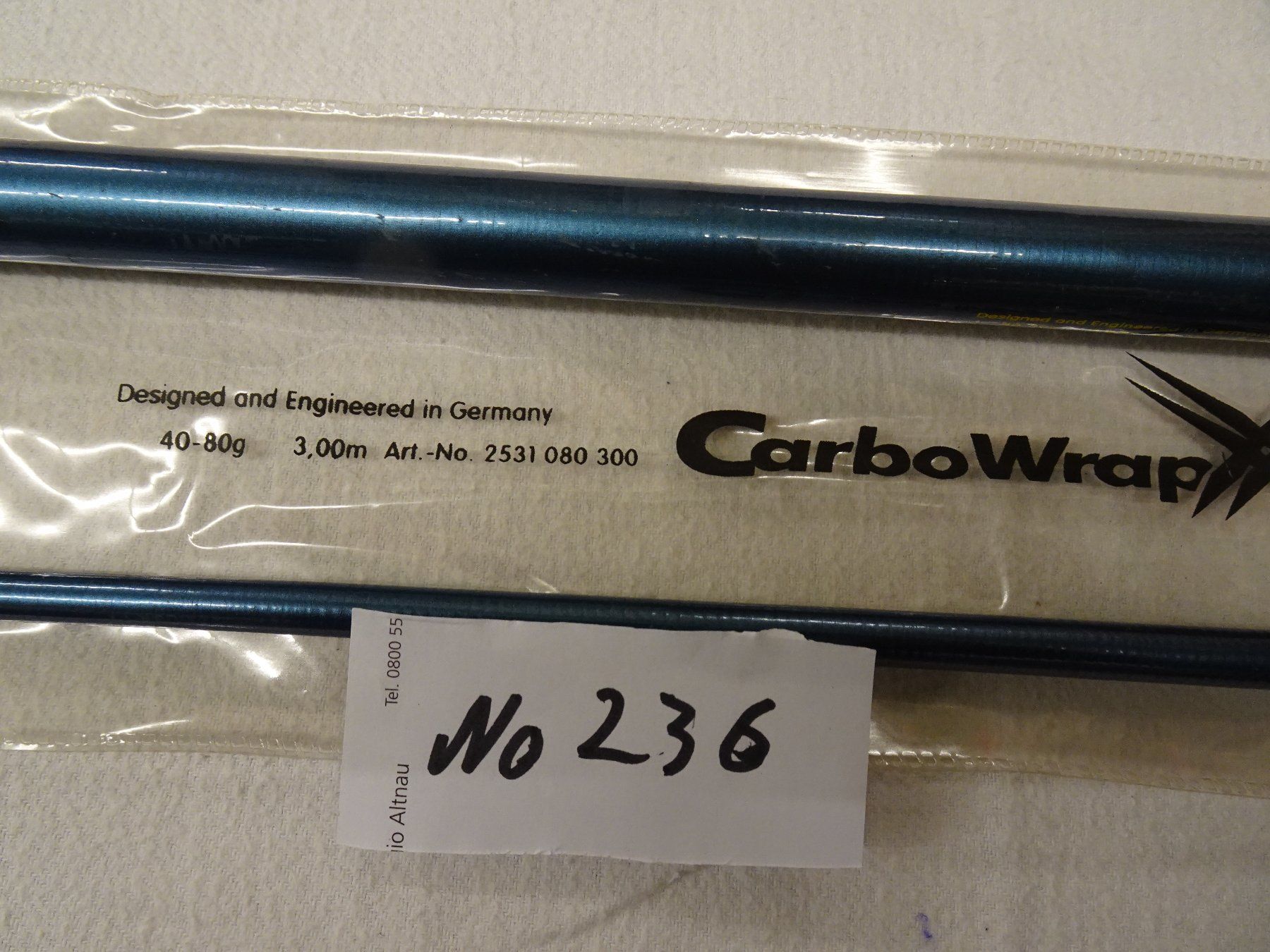 Canne da pesca: Angelrute (CarboWrap XC 80) – Nuovo (secondo la descrizione) da Uzwil venduto da koi02 2