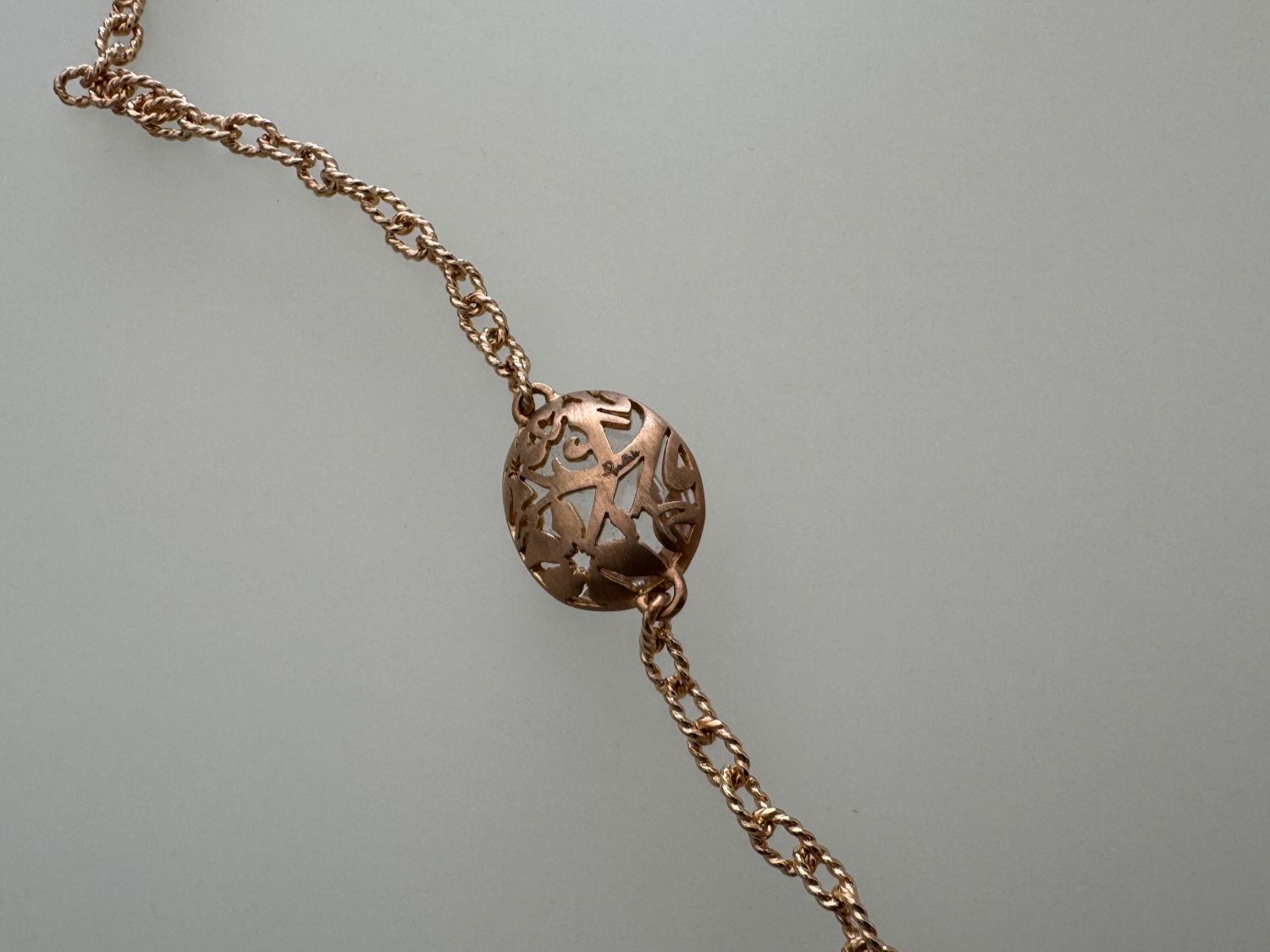 Pomellato Catenine: Long Collier Pomellato Arabesque en Or Rose Mat – Nuovo (secondo la descrizione) da Geneve venduto da iBest 5