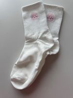 Socken weiss mit rosa Motiv neu in Originalverpackung