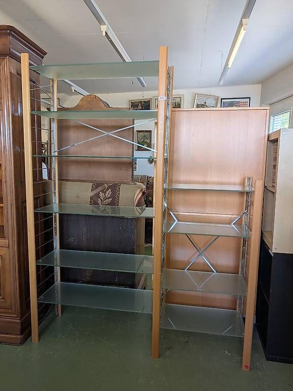 Scaffali: Glasregal Set | Holz/Metall/Glas | Modern – Usato da Pratteln venduto da Cartonsducoeur_bl