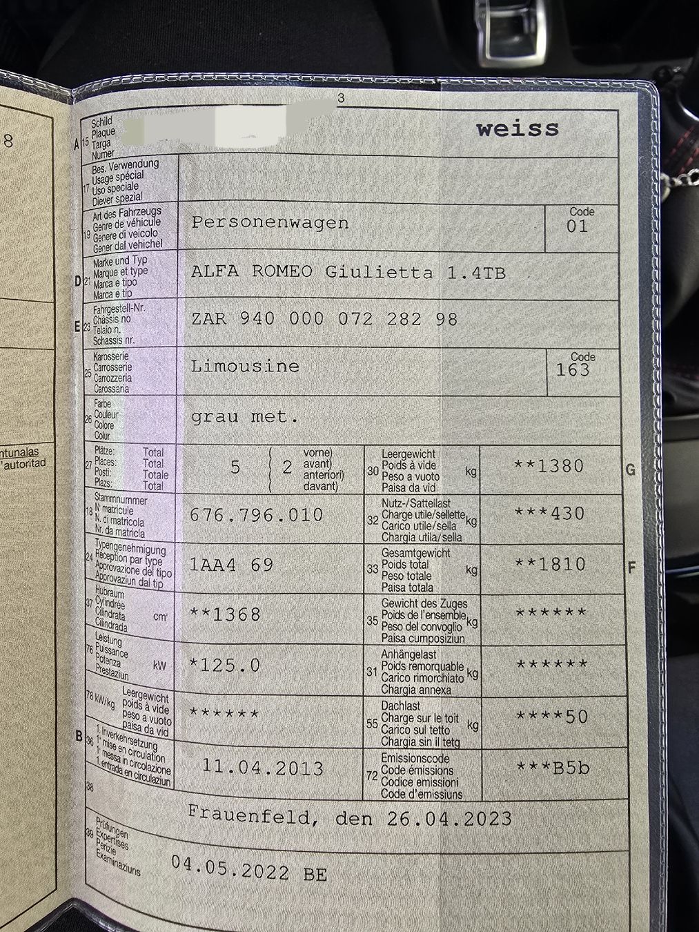 Alfa Romeo Automobili: Alfa Romeo Giulietta 1.4TB – Usato da Frauenfeld venduto da docassul 8