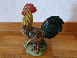 Dekorative Hahn Figur aus Keramik, Vintage Stil 🐔