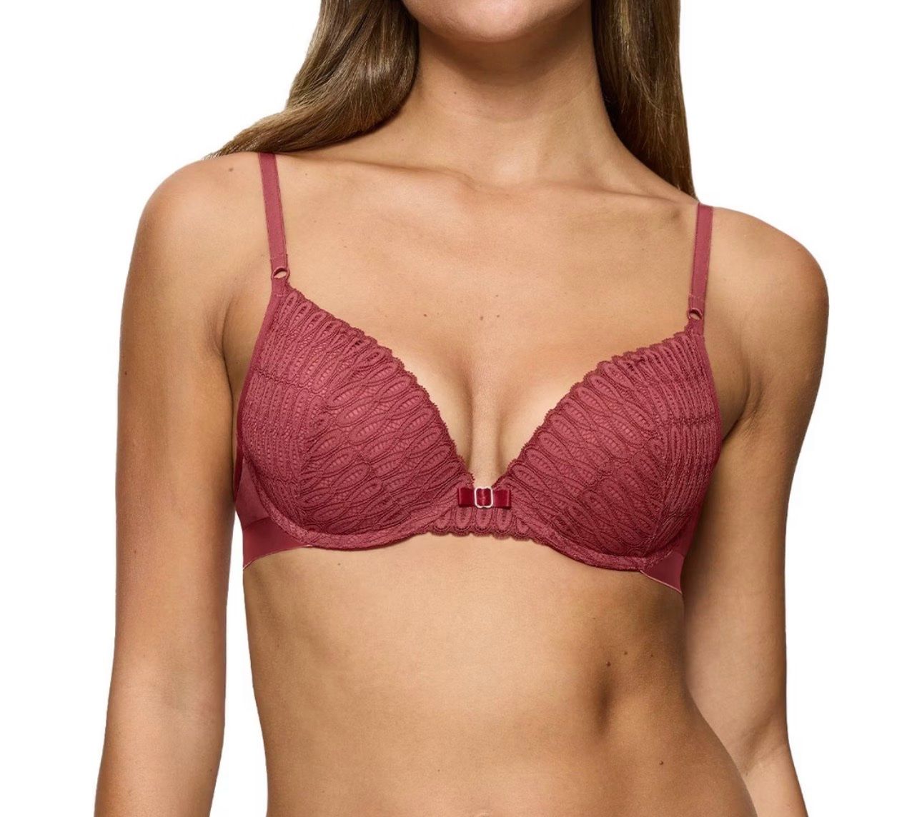 Triumph Altra biancheria intima: Triumph BH mit Spitze Aura Spotlight 75F rost rot – Nuovo (secondo la descrizione) da Regensdorf venduto da secondchancefashion