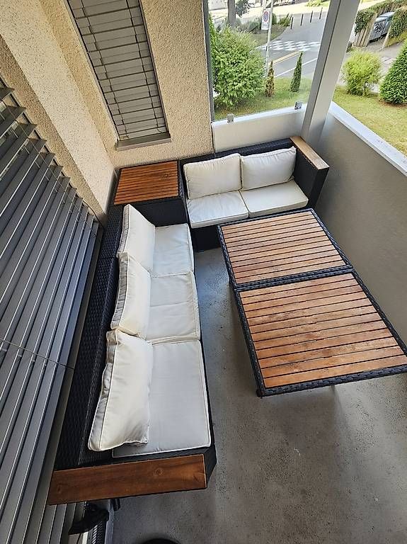 Set de table et chaises: Rattan Lounge MELBOURNE komplett – D'occasion à Rotkreuz par lorehadar 2