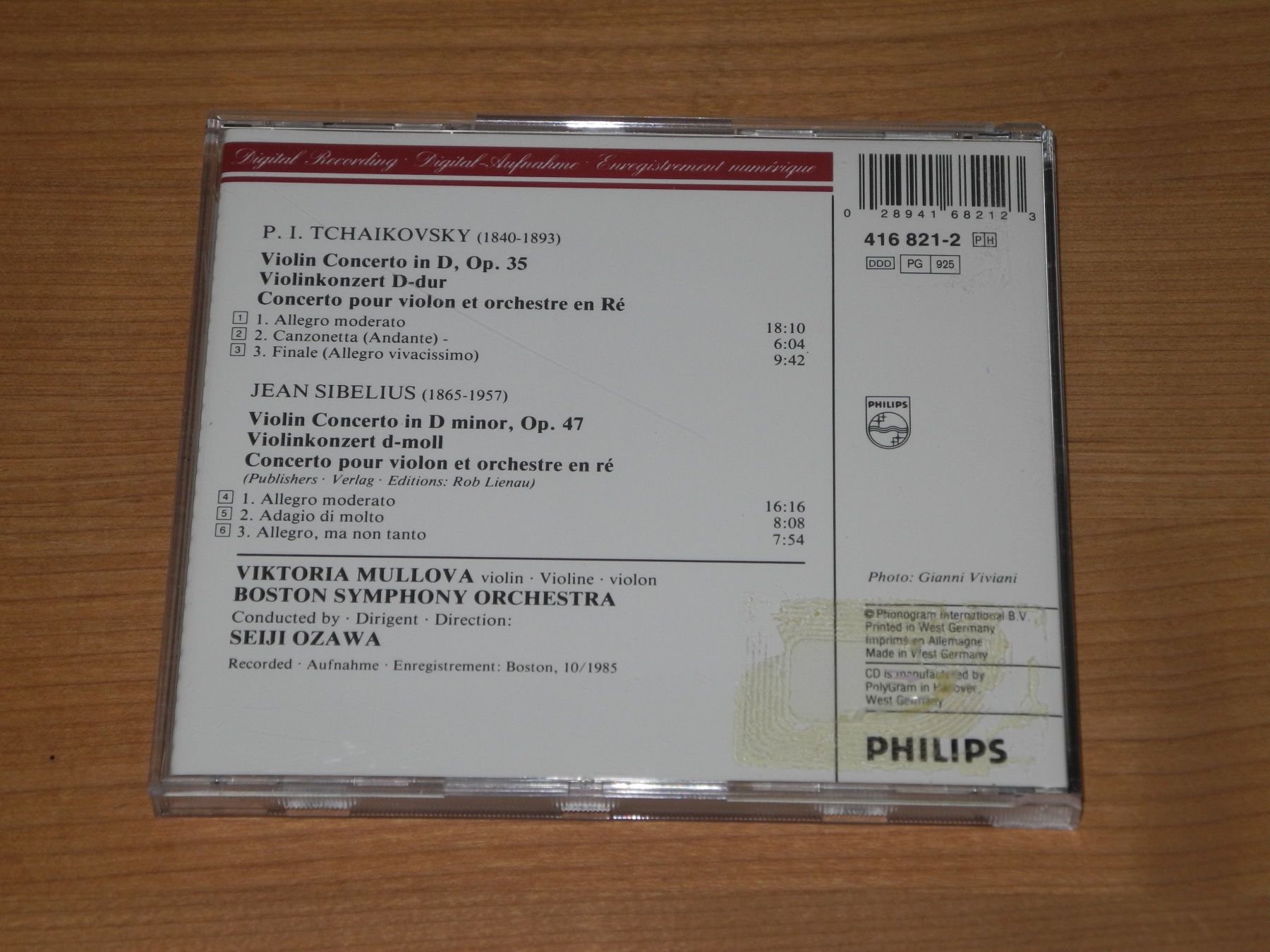 CDs: TSCHAIKOWSKI: VIOLINKONZERT - MULLOVA / OZAWA - PHILIPS – Neu (gemäss Beschreibung) aus Fahrwangen von Swirl2 2