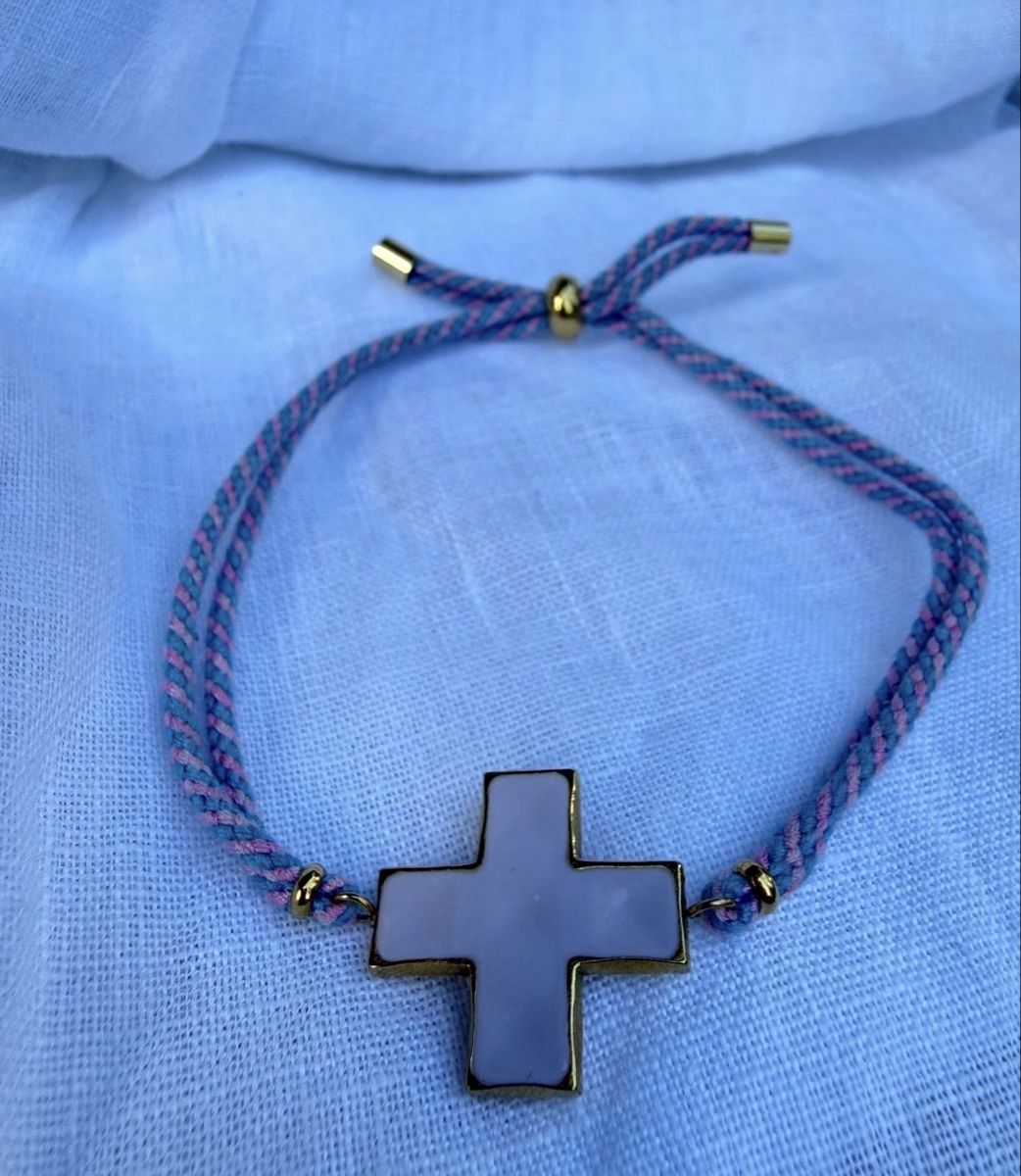 Bracciali & Braccialetti: KREUZ-ARMBAND MIT KORDEL – Nuovo (secondo la descrizione) da Stäfa venduto da prelovedarchive 3