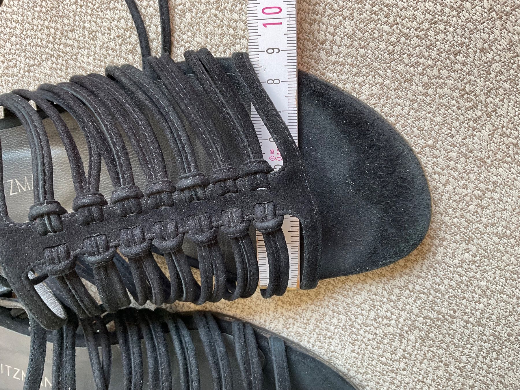 Stuart Weitzman Scarpe da donna: Stuart Weitzman Leder Sandalen Gr 38.5 schwarz – Usato da Urdorf venduto da alda02 7