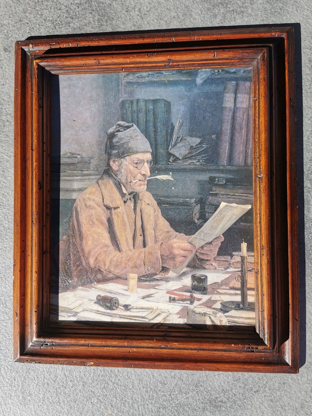 Foto & Immagini: Albert Anker "Der Gemeindeschreiber" Kunstdruck – Usato da Bergdietikon venduto da Allerlei.Dihei