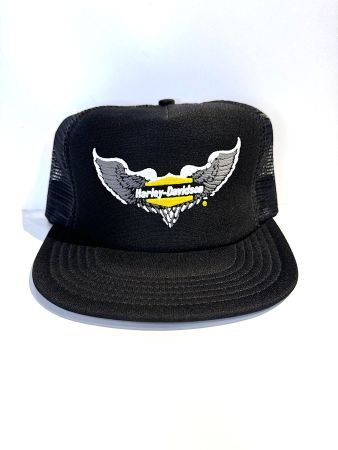 "DS" VINTAGE 80s HARLEY DAVIDSON "EAGLE LOGO" TRACKER CAP