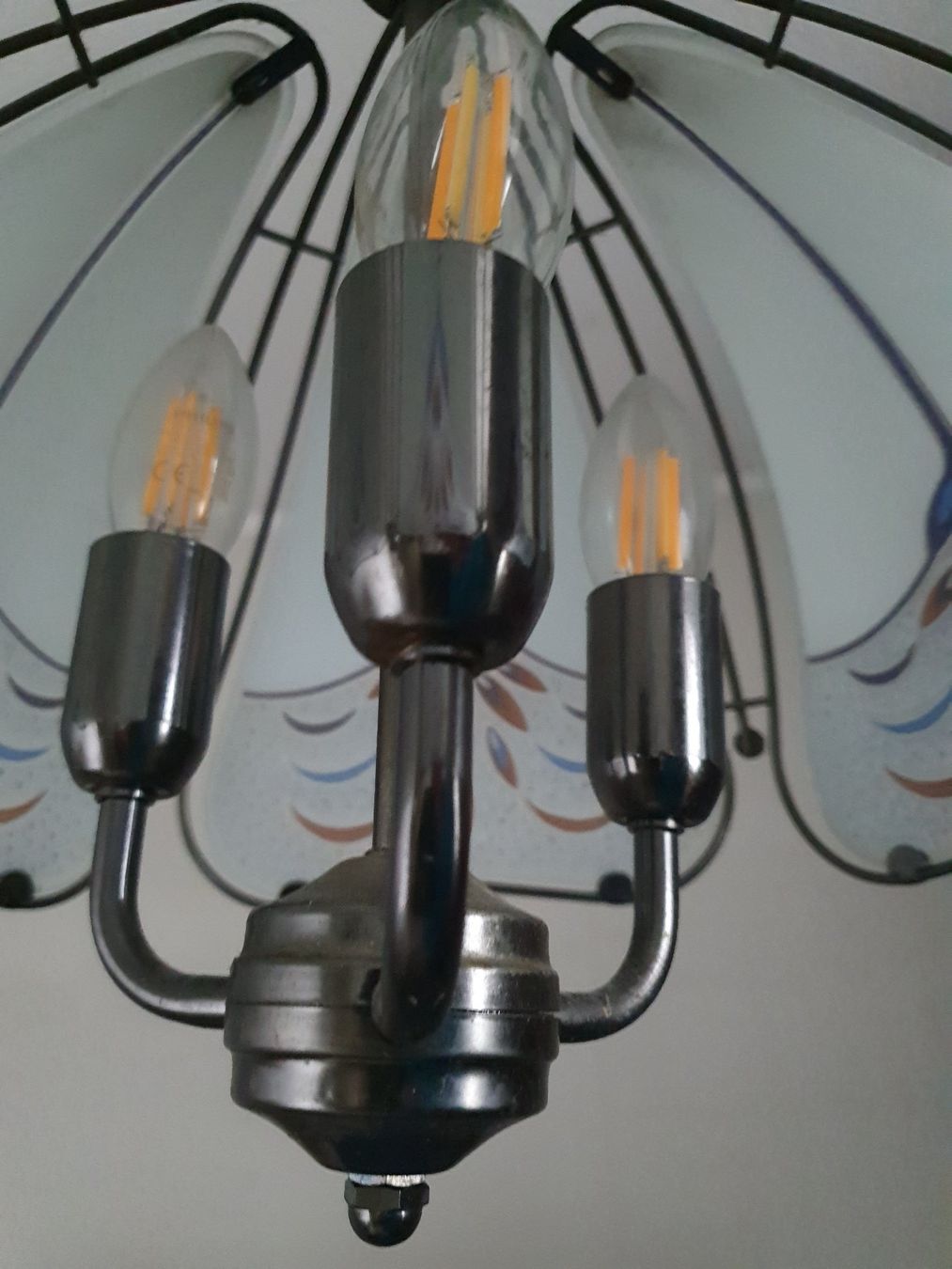 Paralumi: Glas Lampenschirm, Vintage Deckenlampe – Usato da Heiden venduto da pfupf74 2