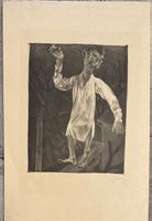 KÜNSTLER UNLESERLICH SIGNIERT LITHOGRAPHIE
