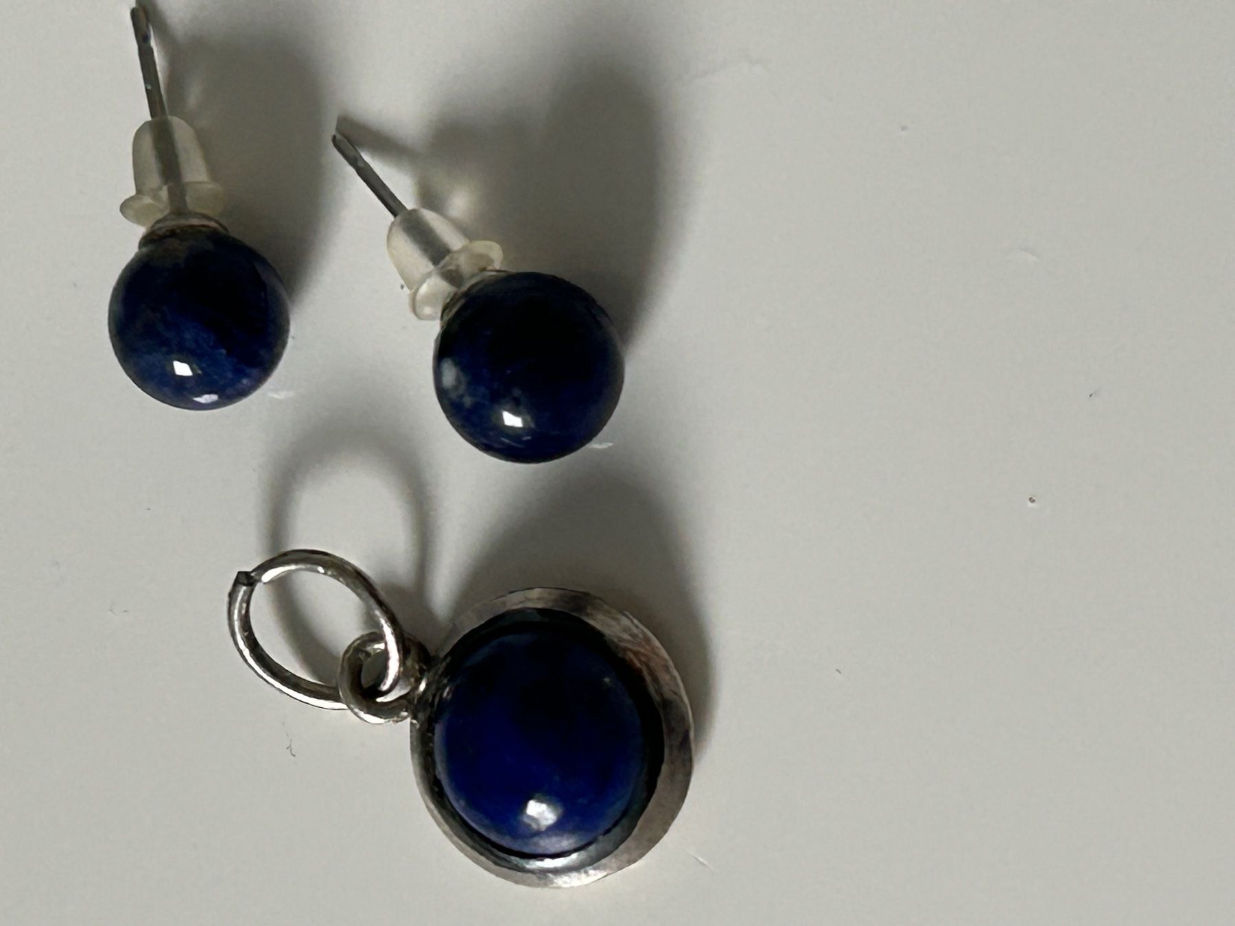 Altri gioielli: Anhänger und 2 0hrstecker Lapis Lazuli – Usato da Eschenz venduto da glaro14 3